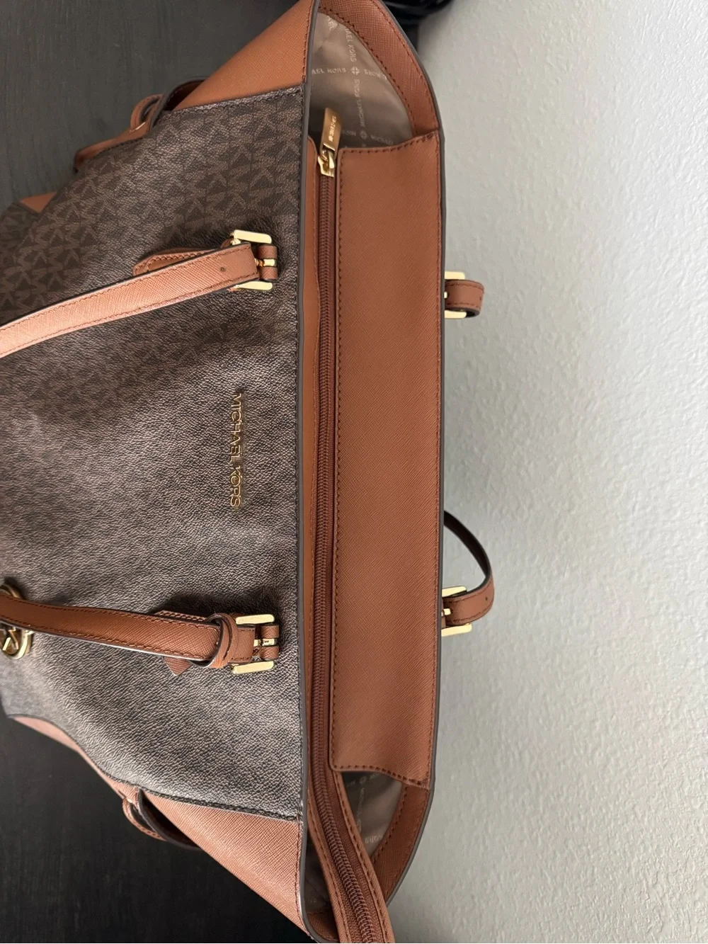 Michael Kors Brown Signature Tote Bag